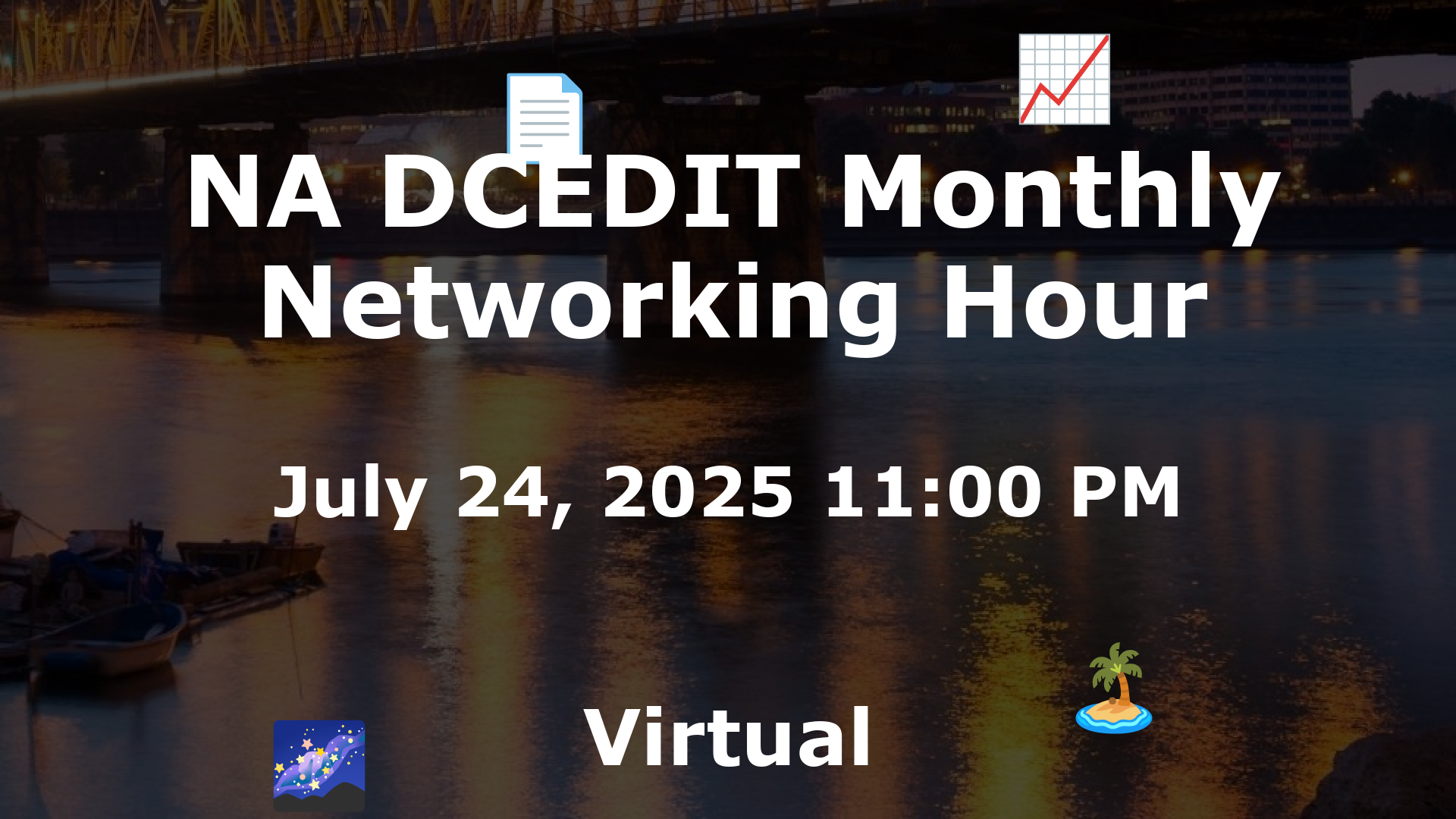 NA DCEDIT Monthly Networking Hour event image